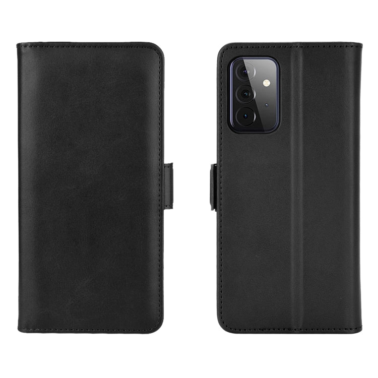 For Samsung Galaxy A72 5G / 4G Dual-side Magnetic Buckle Horizontal Flip Leather Case with Holder & Card Slots & Wallet