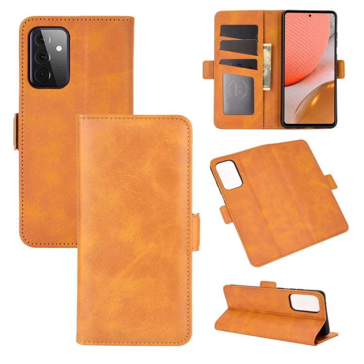 For Samsung Galaxy A72 5G / 4G Dual-side Magnetic Buckle Horizontal Flip Leather Case with Holder & Card Slots & Wallet