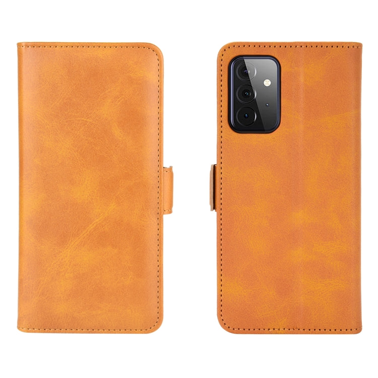 For Samsung Galaxy A72 5G / 4G Dual-side Magnetic Buckle Horizontal Flip Leather Case with Holder & Card Slots & Wallet