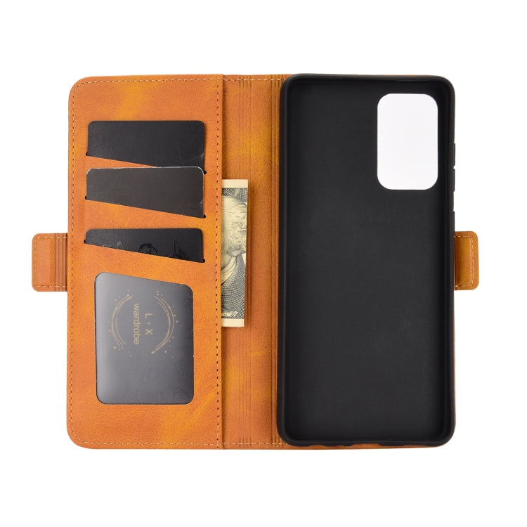 For Samsung Galaxy A72 5G / 4G Dual-side Magnetic Buckle Horizontal Flip Leather Case with Holder & Card Slots & Wallet
