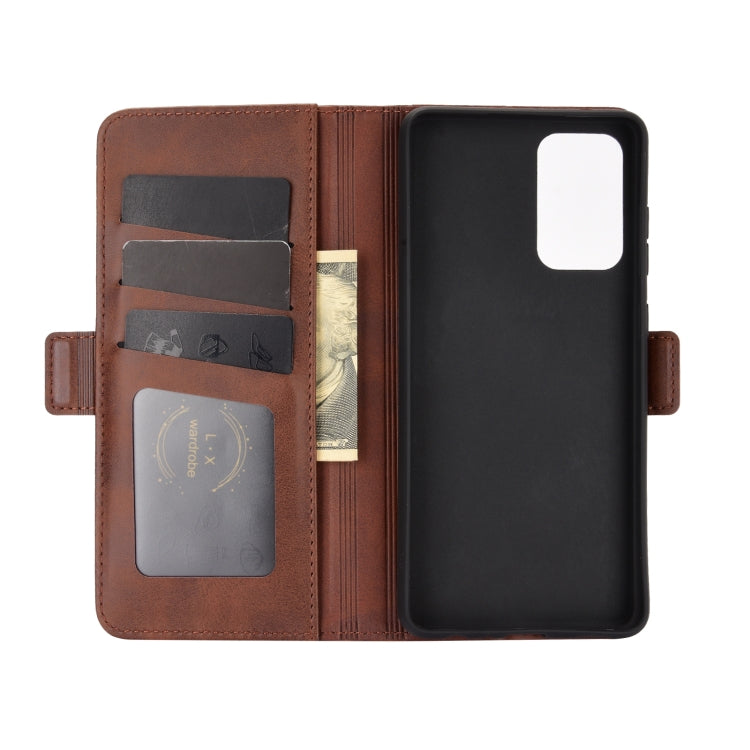 For Samsung Galaxy A72 5G / 4G Dual-side Magnetic Buckle Horizontal Flip Leather Case with Holder & Card Slots & Wallet