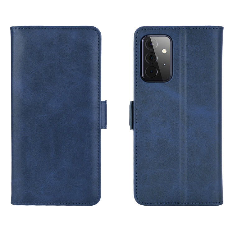 For Samsung Galaxy A72 5G / 4G Dual-side Magnetic Buckle Horizontal Flip Leather Case with Holder & Card Slots & Wallet