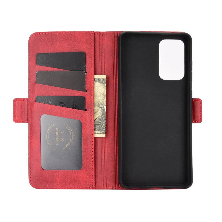 For Samsung Galaxy A72 5G / 4G Dual-side Magnetic Buckle Horizontal Flip Leather Case with Holder & Card Slots & Wallet