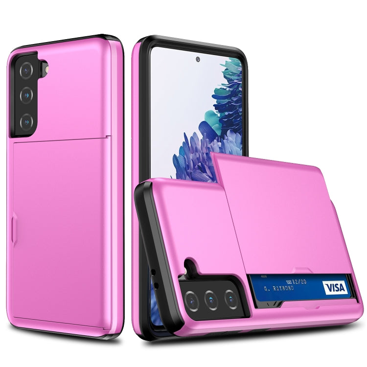 For Samsung Galaxy S21+ 5G Shockproof Armor Protective Case with Card Slot