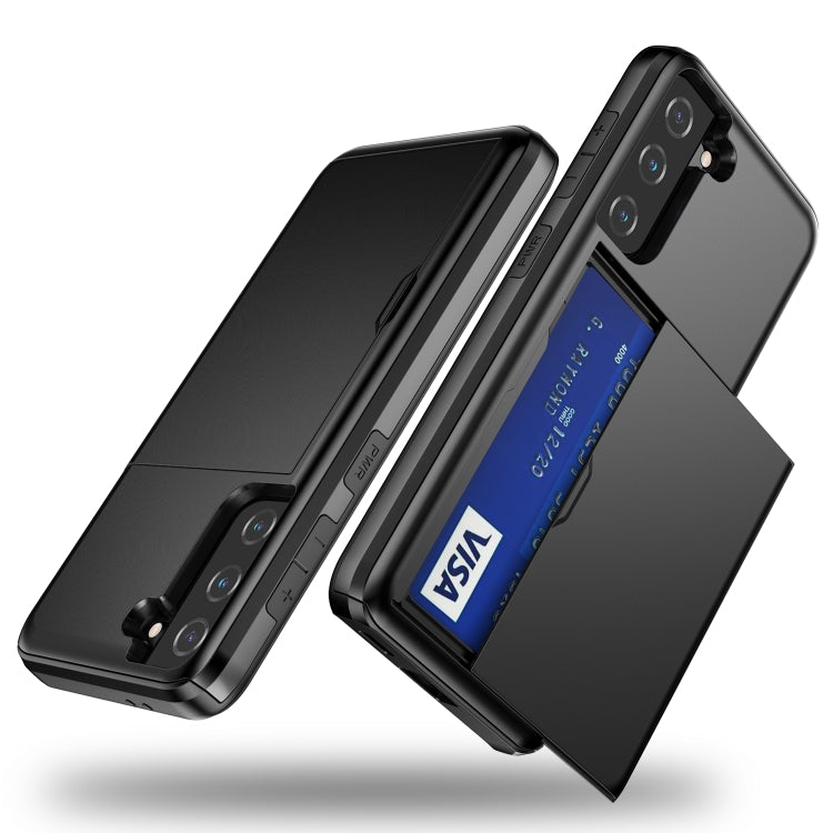 For Samsung Galaxy S21+ 5G Shockproof Armor Protective Case with Card Slot