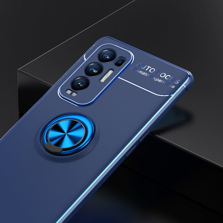 For OPPO Reno5 Pro+ Metal Ring Holder 360 Degree Rotating TPU Case