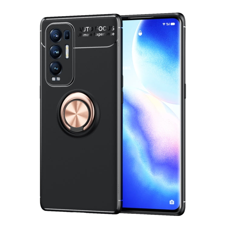 For OPPO Reno5 Pro+ Metal Ring Holder 360 Degree Rotating TPU Case