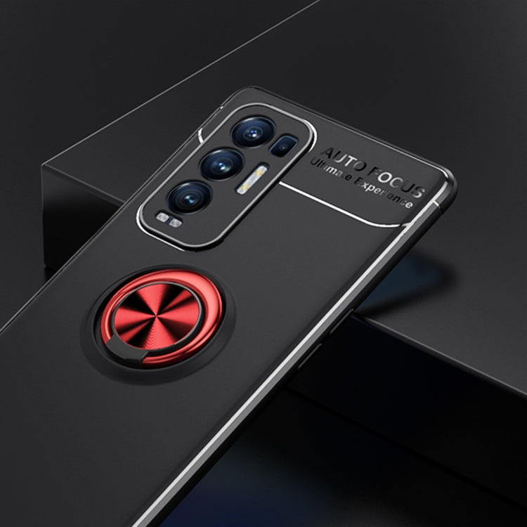 For OPPO Reno5 Pro+ Metal Ring Holder 360 Degree Rotating TPU Case