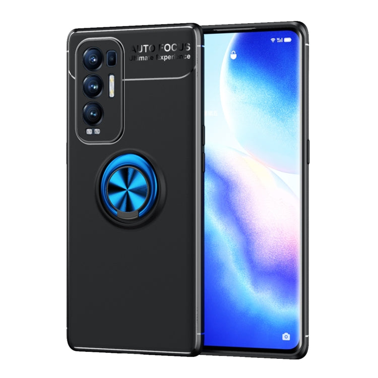 For OPPO Reno5 Pro+ Metal Ring Holder 360 Degree Rotating TPU Case
