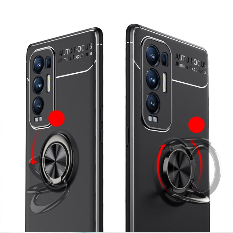 For OPPO Reno5 Pro+ Metal Ring Holder 360 Degree Rotating TPU Case