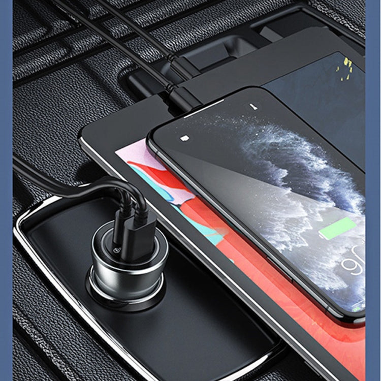 XJ-038 PD + QC3.0 Dual Port Fast Charging Car Charger