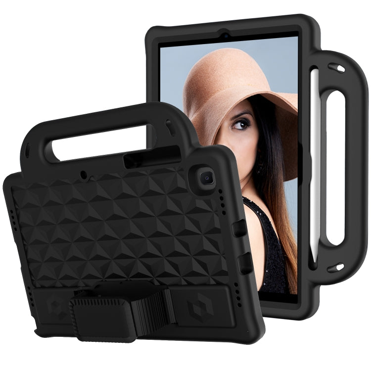 For Galaxy Tab A7 10.4(2020) T500/T505 Diamond Series EVA  Anti-Fall Shockproof Sleeve Protective Shell Case with Holder & Strap