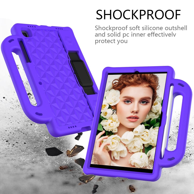 For Galaxy Tab A7 10.4(2020) T500/T505 Diamond Series EVA  Anti-Fall Shockproof Sleeve Protective Shell Case with Holder & Strap