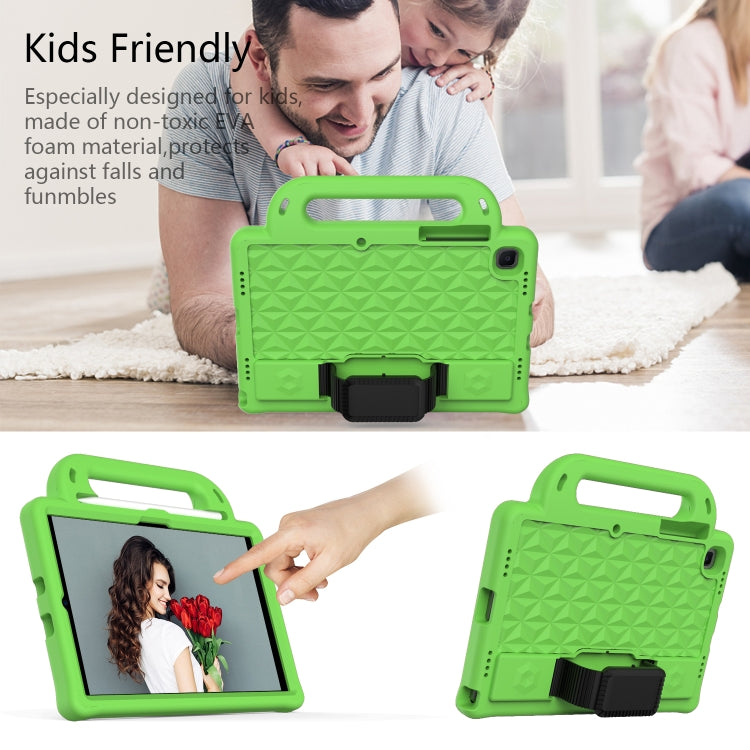 For Galaxy Tab A7 10.4(2020) T500/T505 Diamond Series EVA  Anti-Fall Shockproof Sleeve Protective Shell Case with Holder & Strap