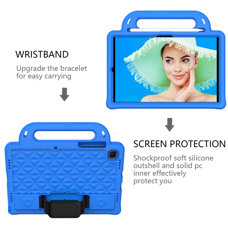 For Galaxy Tab S6 Lite P610/P615 Diamond Series EVA  Anti-Fall Shockproof Sleeve Protective Shell Case with Holder & Strap