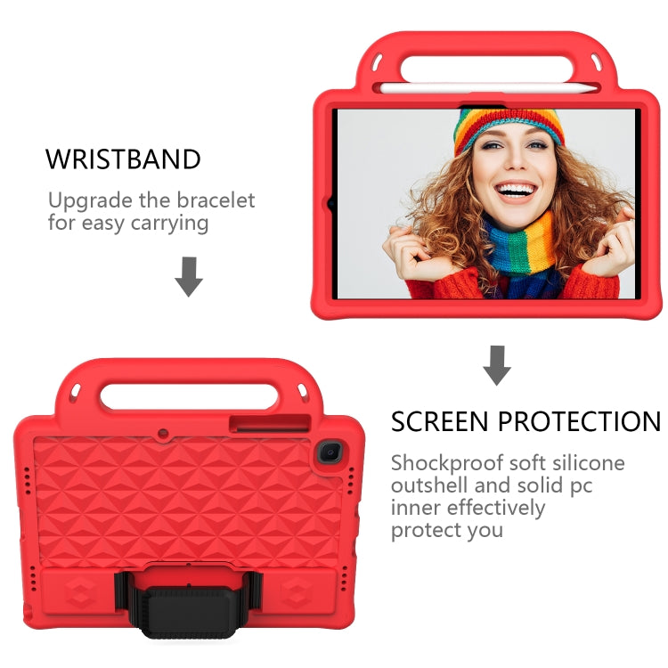 For Galaxy Tab S6 Lite P610/P615 Diamond Series EVA  Anti-Fall Shockproof Sleeve Protective Shell Case with Holder & Strap