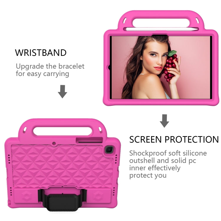 For Galaxy Tab S6 Lite P610/P615 Diamond Series EVA  Anti-Fall Shockproof Sleeve Protective Shell Case with Holder & Strap