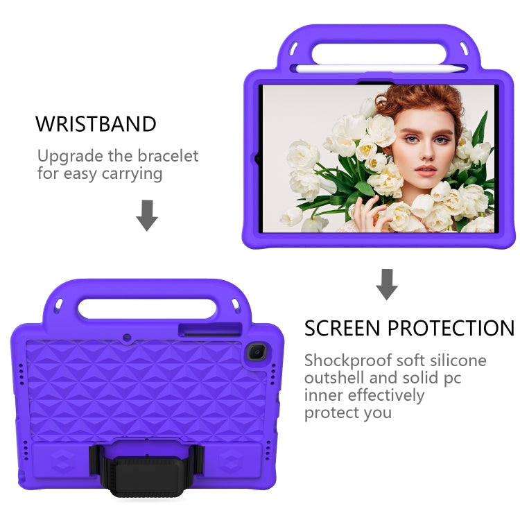 For Galaxy Tab S6 Lite P610/P615 Diamond Series EVA  Anti-Fall Shockproof Sleeve Protective Shell Case with Holder & Strap