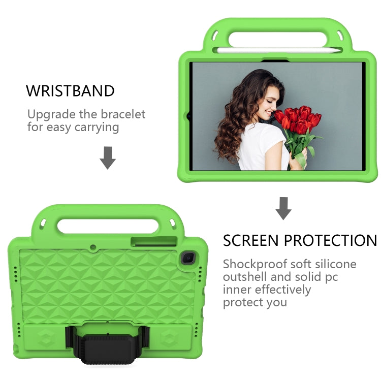 For Galaxy Tab S6 Lite P610/P615 Diamond Series EVA  Anti-Fall Shockproof Sleeve Protective Shell Case with Holder & Strap