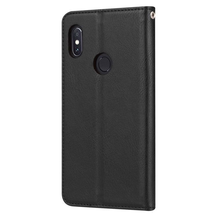 Knead Skin Texture Horizontal Flip Leather Case for Xiaomi Redmi Note 5 / Note 5 Pro, with Photo Frame & Holder & Card Slots & Wallet
