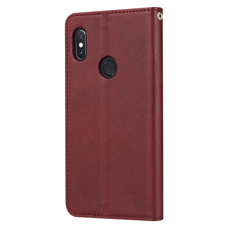 Knead Skin Texture Horizontal Flip Leather Case for Xiaomi Redmi Note 5 / Note 5 Pro, with Photo Frame & Holder & Card Slots & Wallet