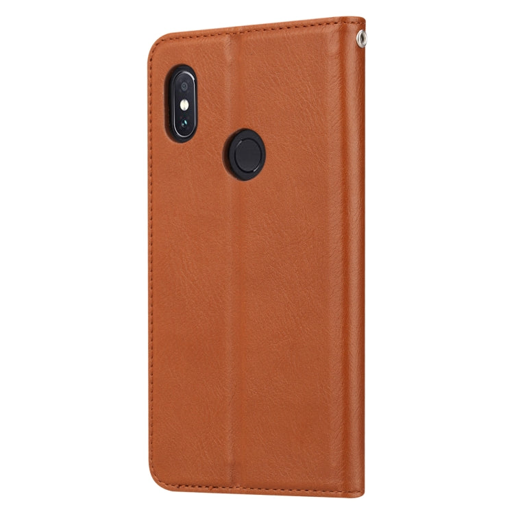 Knead Skin Texture Horizontal Flip Leather Case for Xiaomi Redmi Note 5 / Note 5 Pro, with Photo Frame & Holder & Card Slots & Wallet
