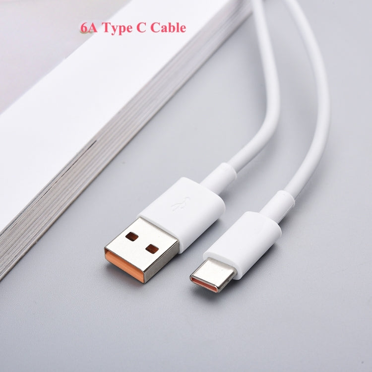 XJ-040 6A USB to USB-C / Type-C Fast Charging Data Cable, Length: 1m