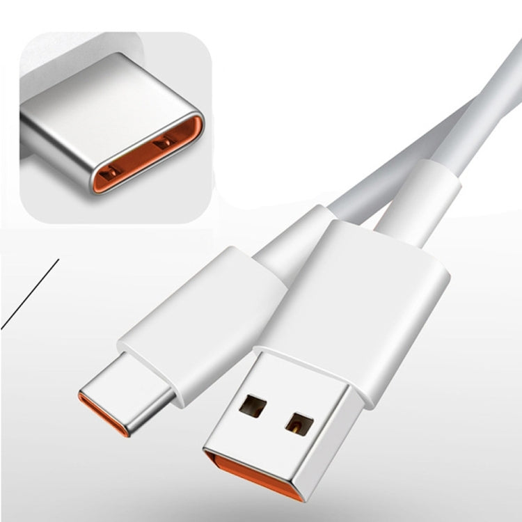XJ-040 6A USB to USB-C / Type-C Fast Charging Data Cable, Length: 1m