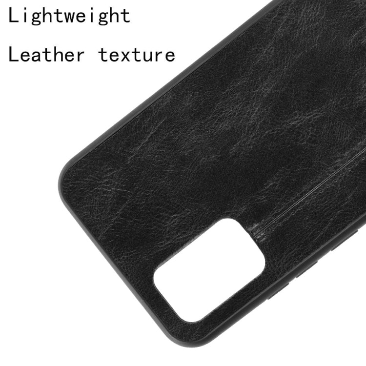 For Samsung Galaxy A02s European Version Shockproof Sewing Cow Pattern Skin PC + PU + TPU Case