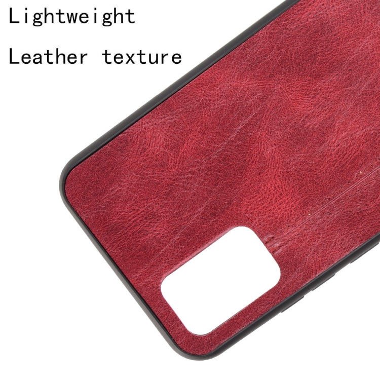 For Samsung Galaxy A02s European Version Shockproof Sewing Cow Pattern Skin PC + PU + TPU Case