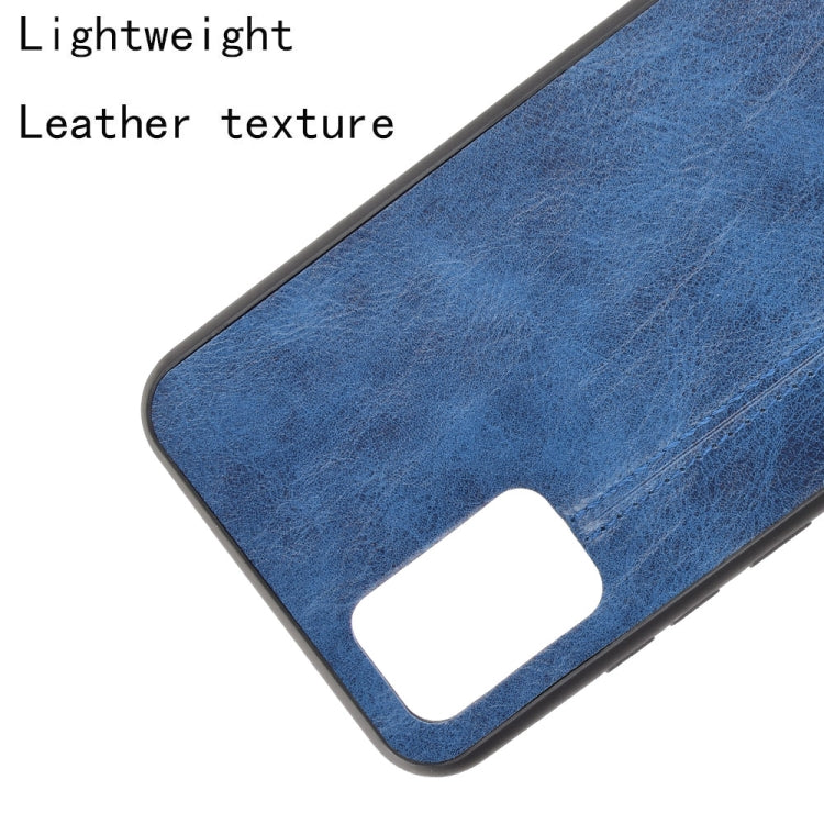 For Samsung Galaxy A02s European Version Shockproof Sewing Cow Pattern Skin PC + PU + TPU Case