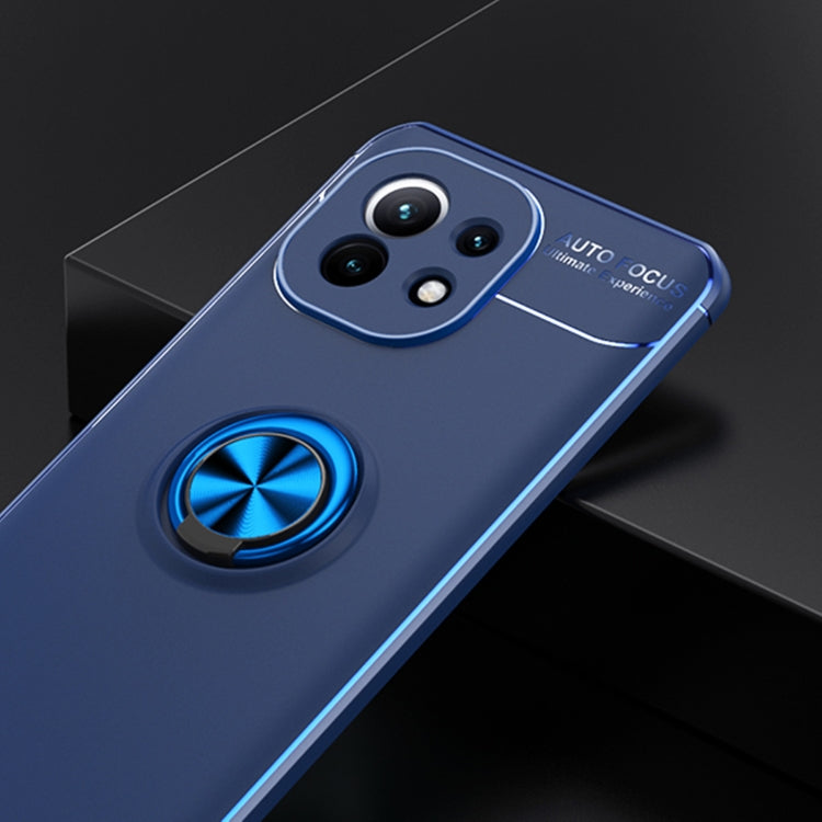 For Xiaomi Mi  11 Metal Ring Holder 360 Degree Rotating TPU Case
