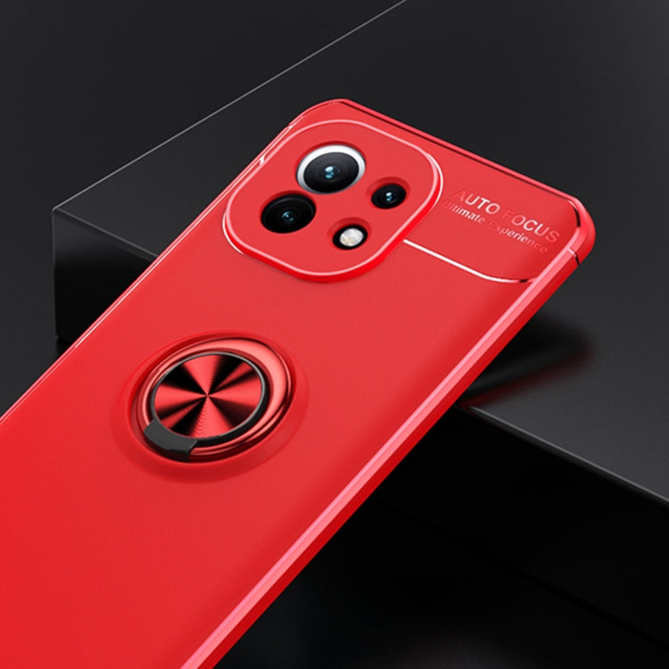 For Xiaomi Mi  11 Metal Ring Holder 360 Degree Rotating TPU Case