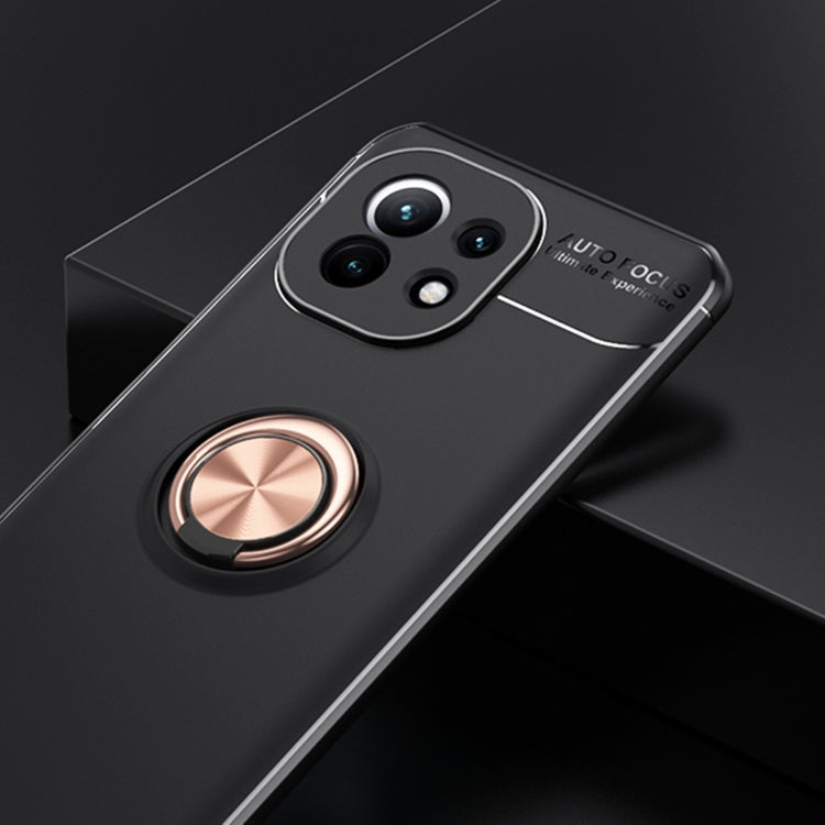 For Xiaomi Mi  11 Metal Ring Holder 360 Degree Rotating TPU Case