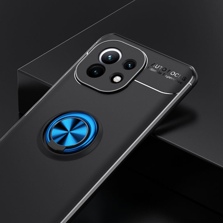 For Xiaomi Mi  11 Metal Ring Holder 360 Degree Rotating TPU Case