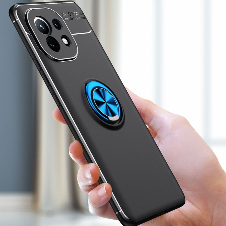 For Xiaomi Mi  11 Metal Ring Holder 360 Degree Rotating TPU Case
