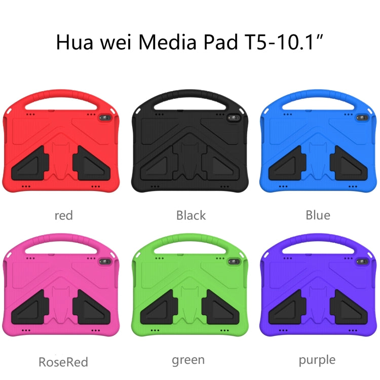 For Huawei MediaPad T5 10.1 EVA Flat Anti Falling Protective Case Shell with Holder