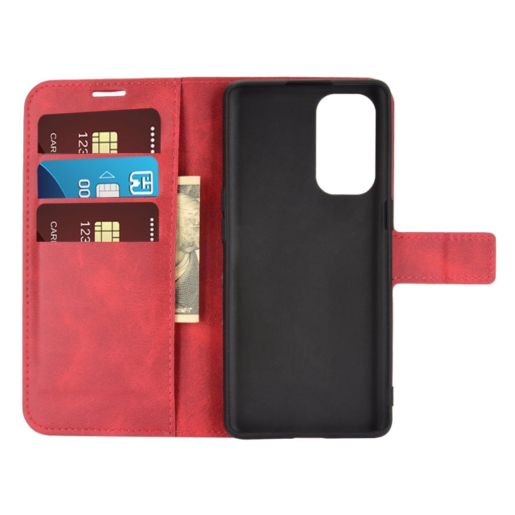 For OPPO Reno5 Pro 5G Retro Calf Pattern Buckle Horizontal Flip Leather Case with Holder & Card Slots & Wallet