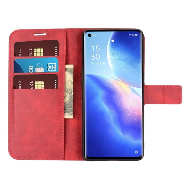For OPPO Reno5 Pro 5G Retro Calf Pattern Buckle Horizontal Flip Leather Case with Holder & Card Slots & Wallet