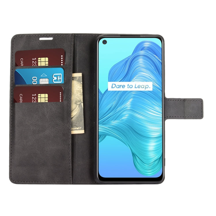 For OPPO Realme V5 / K7X Retro Calf Pattern Buckle Horizontal Flip Leather Case with Holder & Card Slots & Wallet