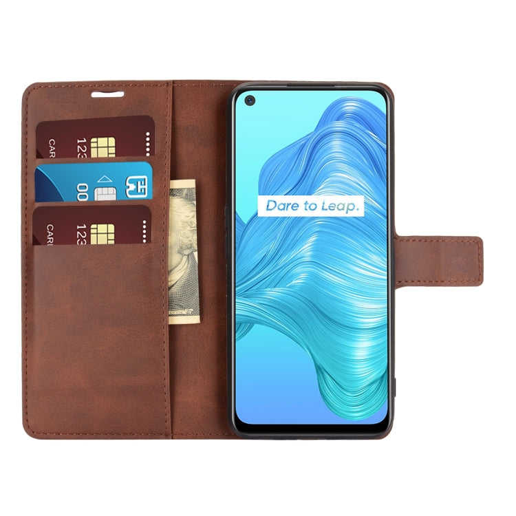 For OPPO Realme V5 / K7X Retro Calf Pattern Buckle Horizontal Flip Leather Case with Holder & Card Slots & Wallet