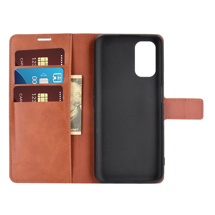 For OPPO Realme V5 / K7X Retro Calf Pattern Buckle Horizontal Flip Leather Case with Holder & Card Slots & Wallet