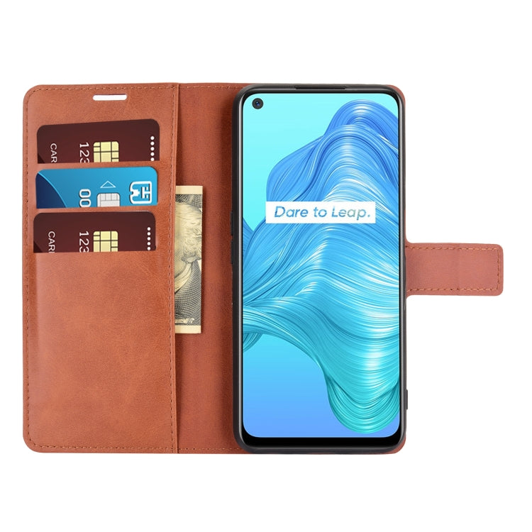For OPPO Realme V5 / K7X Retro Calf Pattern Buckle Horizontal Flip Leather Case with Holder & Card Slots & Wallet