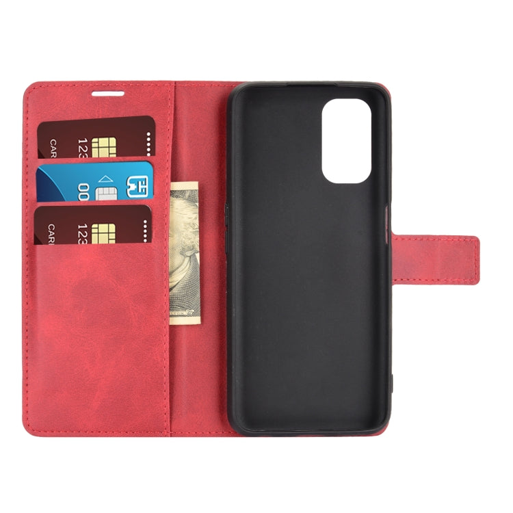 For OPPO Realme V5 / K7X Retro Calf Pattern Buckle Horizontal Flip Leather Case with Holder & Card Slots & Wallet