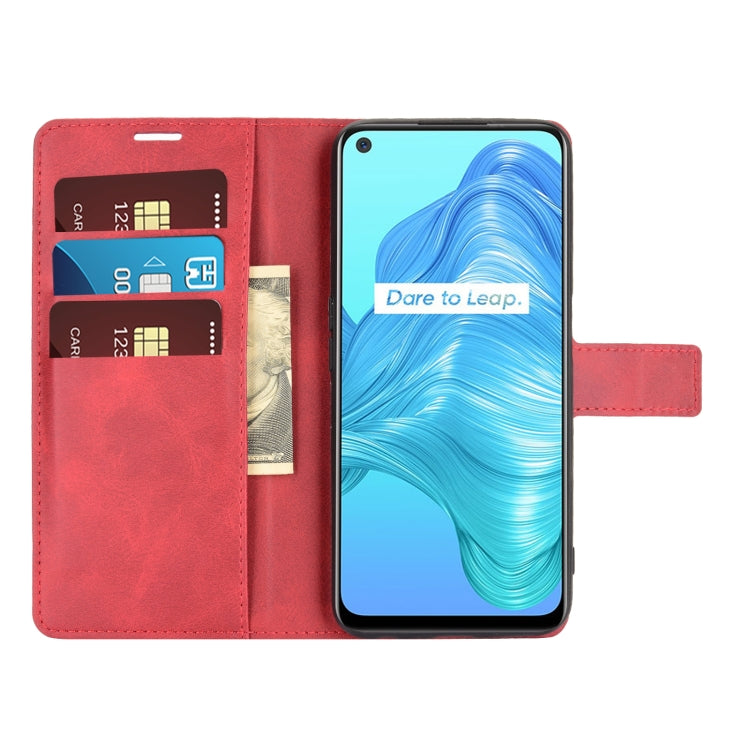 For OPPO Realme V5 / K7X Retro Calf Pattern Buckle Horizontal Flip Leather Case with Holder & Card Slots & Wallet