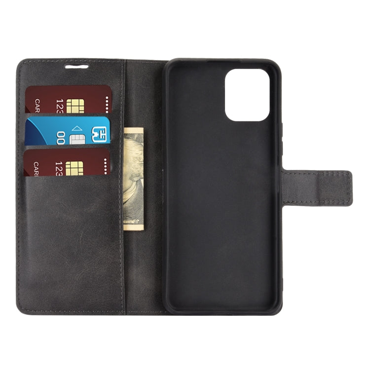 Retro Calf Pattern Buckle Card Wallet Left and Right Flip Phone Holster with Bracket Function For vivo iQOO U3 / Y52S
