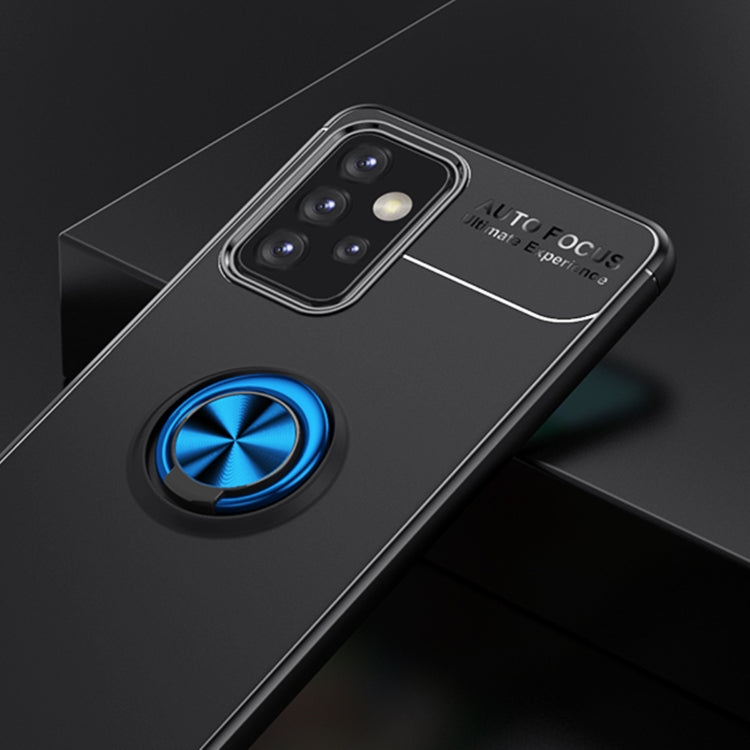For Samsung Galaxy A52 5G / 4G Metal Ring Holder 360 Degree Rotating TPU Case
