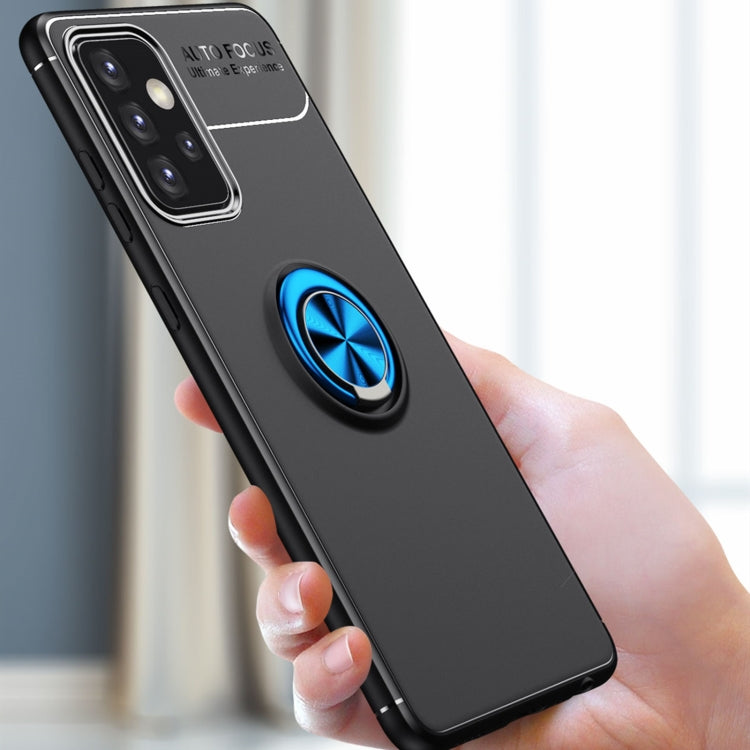 For Samsung Galaxy A52 5G / 4G Metal Ring Holder 360 Degree Rotating TPU Case
