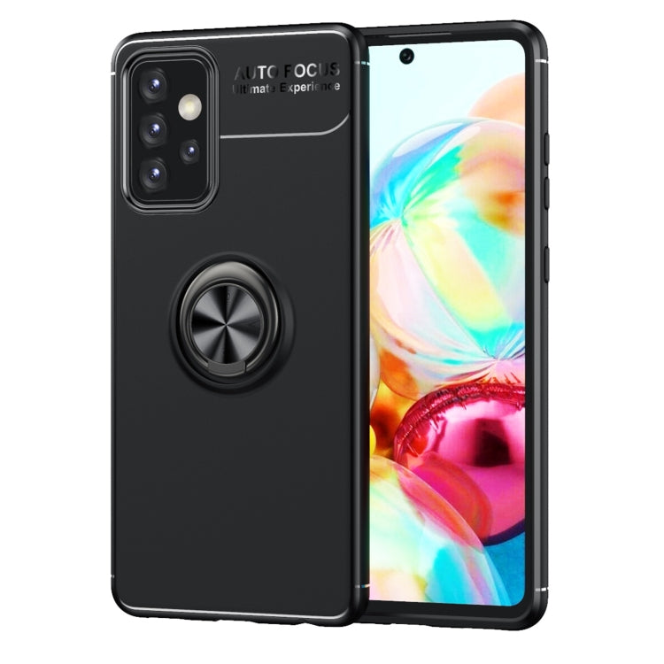 For Samsung Galaxy A72 5G / 4G Metal Ring Holder 360 Degree Rotating TPU Case