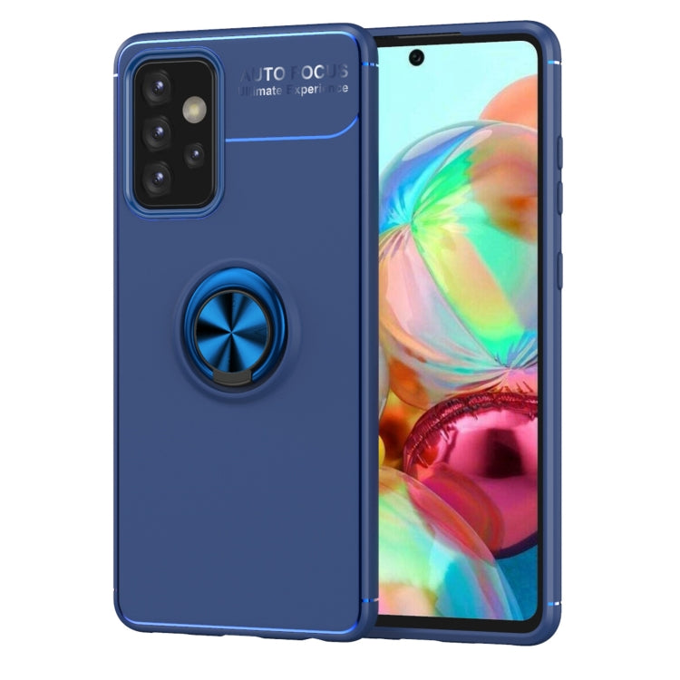 For Samsung Galaxy A72 5G / 4G Metal Ring Holder 360 Degree Rotating TPU Case
